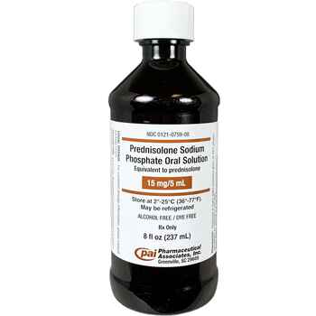 Prednisolone Oral Solution 15 mg/ 5 ml 237 ml Bottle product detail number 1.0