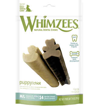 Whimzees® Puppy All Natural Daily Dental Treat for Dogs M/L, 14ct product detail number 1.0