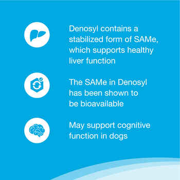 Nutramax Denosyl Liver and Brain Health Supplement, With S-Adenosylmethionine (SAMe) Medium Dogs, 30 Tablets