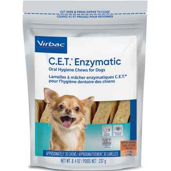 C.E.T. Enzymatic Oral Hygiene Chews for Dogs Extra Small 30 ct product detail number 1.0