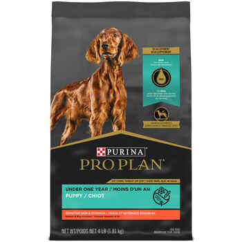 Purina Pro Plan Puppy Sensitive Skin & Stomach Salmon & Rice Formula Dry Dog Food 4 lb Bag product detail number 1.0