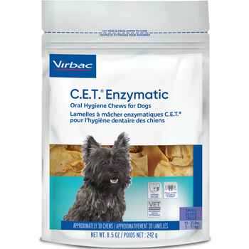 C.E.T. Enzymatic Oral Hygiene Chews for Dogs Small 30 ct product detail number 1.0