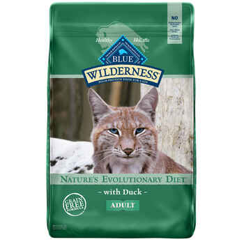 Blue Buffalo BLUE Wilderness Adult Duck Recipe Grain-Free Dry Cat Food 11 lb Bag product detail number 1.0