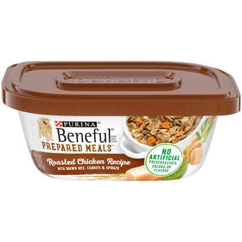 Purina Beneful Prepared Meals Roasted Chicken Recipe Wet Dog Food 10 oz Tub - Case of 8 product detail number 1.0