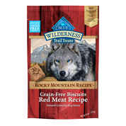 Blue Buffalo BLUE Wilderness Rocky Mountain Recipe Grain-Free Biscuits Red Meat Recipe Dog Treats 8 oz Bag