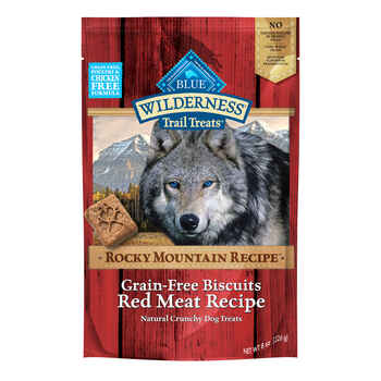 Blue Buffalo BLUE Wilderness Rocky Mountain Recipe Grain-Free Biscuits Red Meat Recipe Dog Treats 8 oz Bag product detail number 1.0