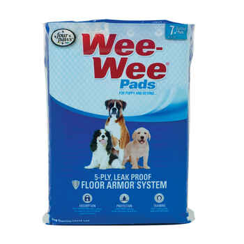 Four Paws Wee-Wee Pads White 22" x 23" x 0.1" 7 pack product detail number 1.0