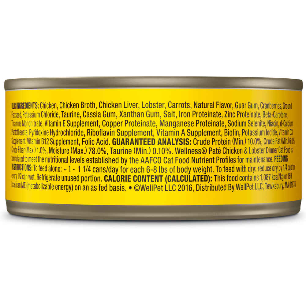 Wellness Complete Health Pate Chicken & Lobster Dinner Wet Cat Food