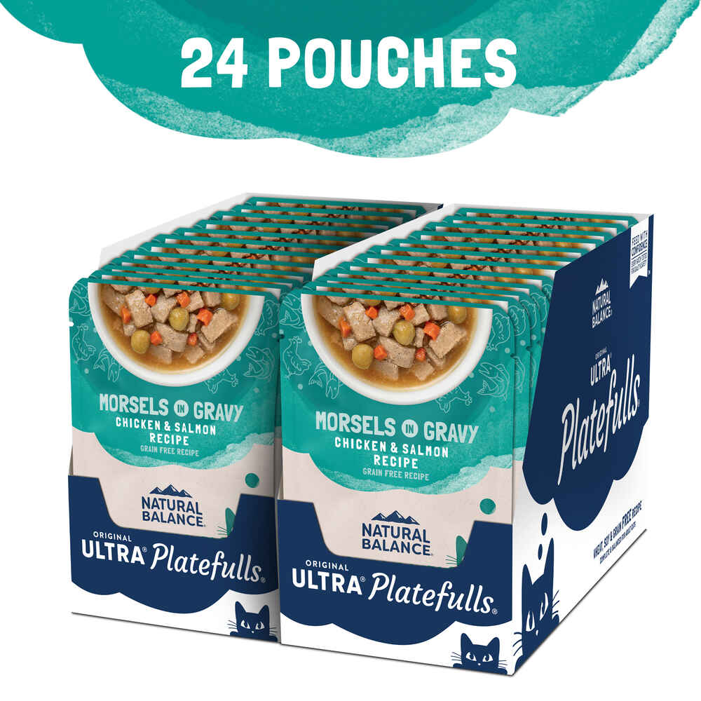 Natural Balance Original Ultra Platefulls Chicken & Salmon Recipe in Gravy Wet Cat Food