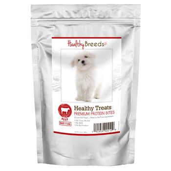 Healthy Breeds Maltese Healthy Treats Premium Protein Bites Beef Dog Treats 10oz product detail number 1.0