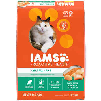 Iams ProActive Health Hairball Care Recipe Dry Cat Food 16 lb product detail number 1.0