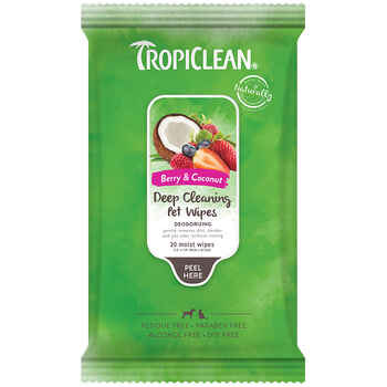 TropiClean Deep Cleaning Pet Wipes 20 ct product detail number 1.0