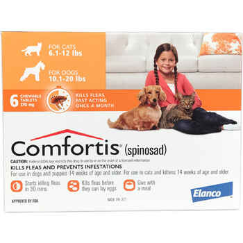 Comfortis 12pk Dogs 10.1-20 lbs or Cats 6.1-12 lbs product detail number 1.0