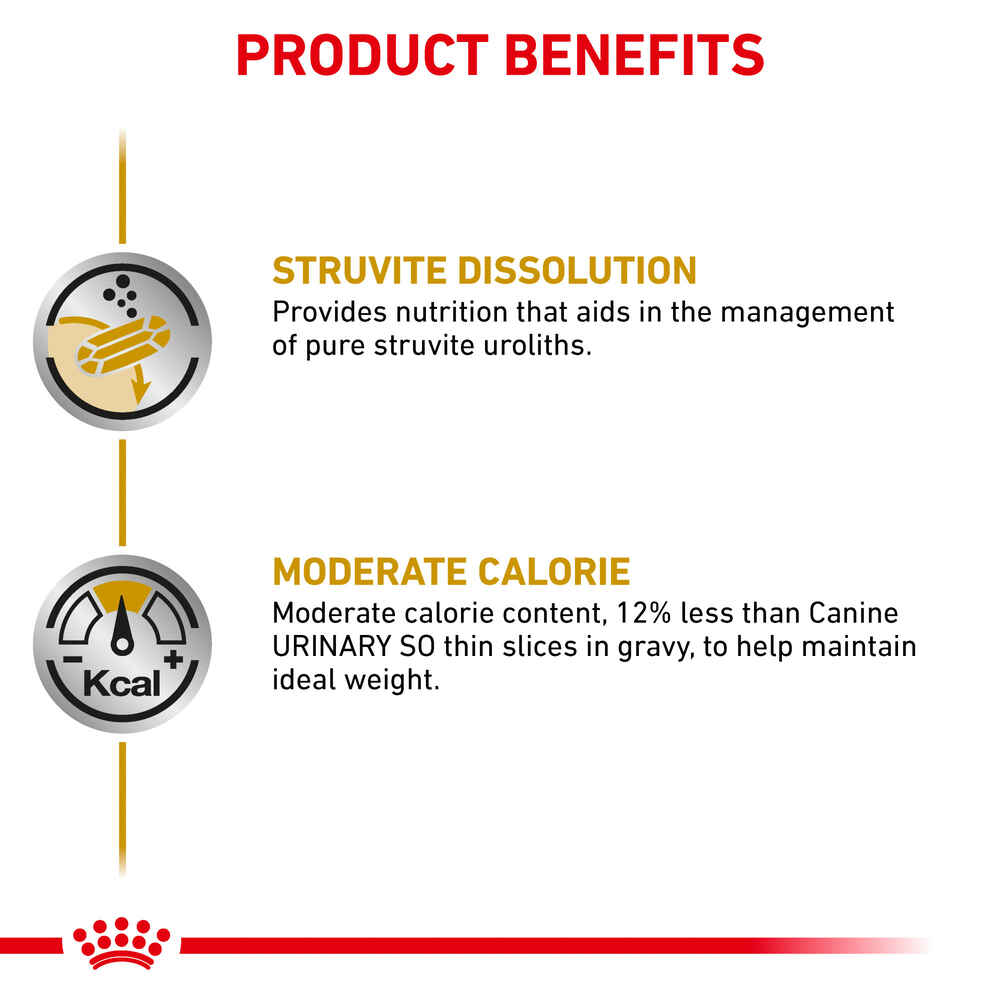Royal Canin Veterinary Diet Canine Urinary SO Moderate Calorie Thin Slices in Gravy Wet Dog Food