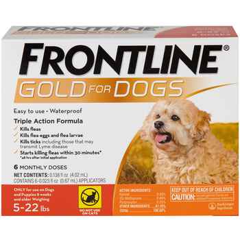 Frontline Gold 12 pk Dog Small 5-22 lbs product detail number 1.0