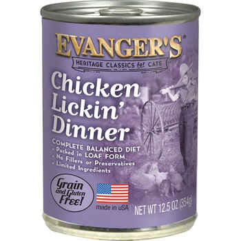 Evangers Chicken Lickin' Dinner Canned Cat Food 12.5-oz, case of 12 product detail number 1.0