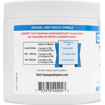 Nutramax Cosequin Original Joint Health Supplement for Horses - Powder with Glucosamine and Chondroitin 700 Grams