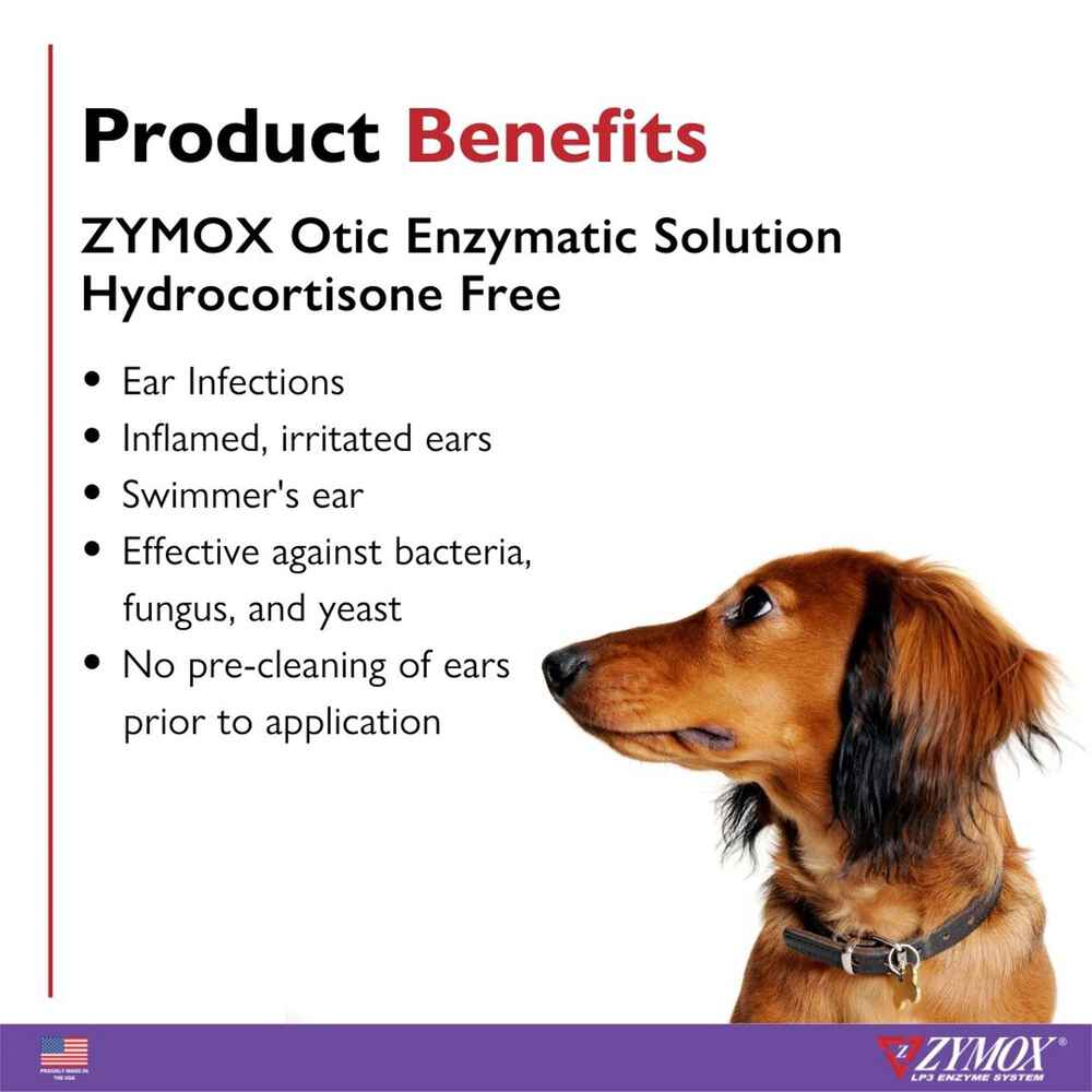 Zymox Otic Enzymatic Solution Hydrocortisone Free