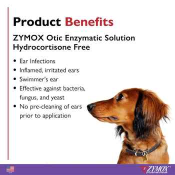 Zymox Otic Enzymatic Solution Hydrocortisone Free 1.25 oz