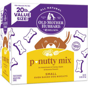 Old Mother Hubbard P-Nutty Assorted Mix Natural Small Oven-Baked Biscuits Dog Treats - 20 lb Box product detail number 1.0