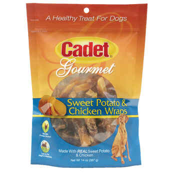Cadet Premium Gourmet Chicken and Sweet Potato Wraps Treats 14 ounces product detail number 1.0