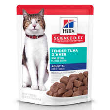 Hill's Science Diet Adult 7+ Tender Tuna Dinner Wet Cat Food Pouches-product-tile
