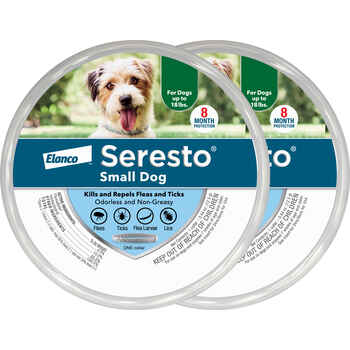 Seresto Small Dogs up to 18 lbs 15" collar length 2 pk Bundle product detail number 1.0