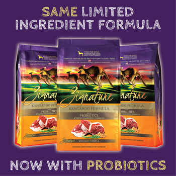 Zignature Kangaroo Limited Ingredient Formula With Probiotics Dry Dog Food 4 lb