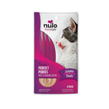 Nulo FreeStyle Beef & Sardine Perfect Purees Lickable Cat Treat 0.5OZ Pack of 6 product detail number 1.0