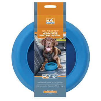 Kurgo Splash Free Wander Dog Water Bowl - Blue