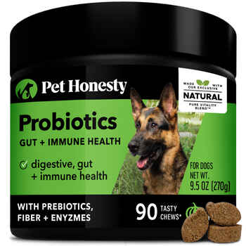 Pet Honesty Digestive Probiotics Pumpkin Flavored Soft Chews Probiotic Supplement for Dogs 90 Count product detail number 1.0