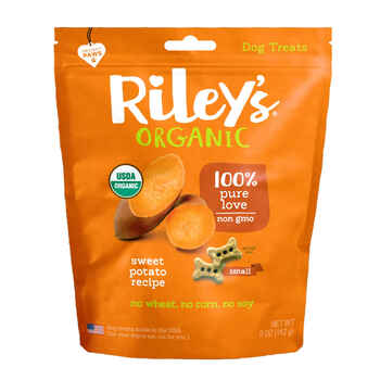 Riley's Organic Sweet Potato Recipe Small Biscuit Dog Treat 5oz product detail number 1.0