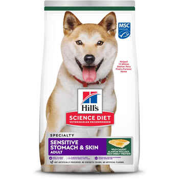Hill's Science Diet Adult Sensitive Stomach & Skin Pollock Meal, Barley & Insect Dry Dog Food - 3.5 lb Bag product detail number 1.0