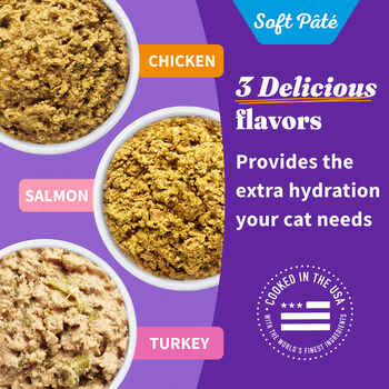 Halo Holistic Cats Variety Pack Grain Free Chicken, Salmon, Turkey Variety Pack Wet Cat Food 5.5oz case of 12