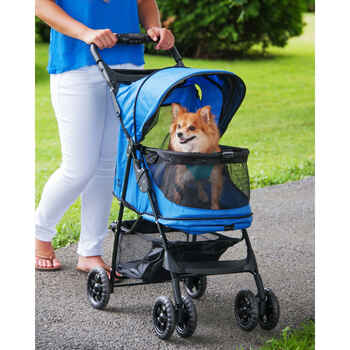 Pet Gear Happy Trails No Zip Pet Stroller - Pink Diamond