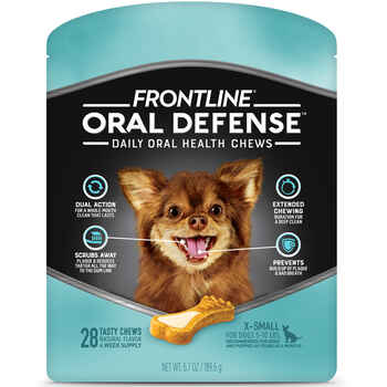 Frontline Oral Defense Daily Dental Chews X-Small Dog 28 ct Chew product detail number 1.0