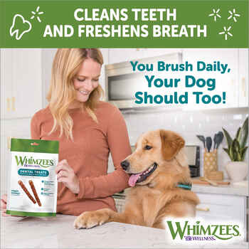 Whimzees® by Wellness Veggie Sausage Natural Grain Free Dental Chews for Dogs Large - 7 count - 14.8 oz Bag