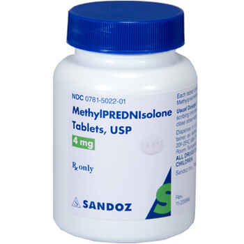 Methylprednisolone 4 mg (sold per tablet) product detail number 1.0