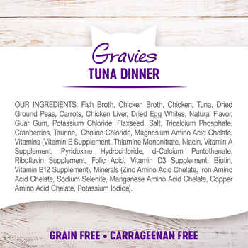 Wellness Grain Free Gravies Tuna Dinner 3-Ounce Can (Pack of 12)