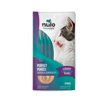 Nulo FreeStyle Chicken & Salmon Perfect Purees Lickable Cat Treat 0.5OZ Pack of 6 product detail number 1.0