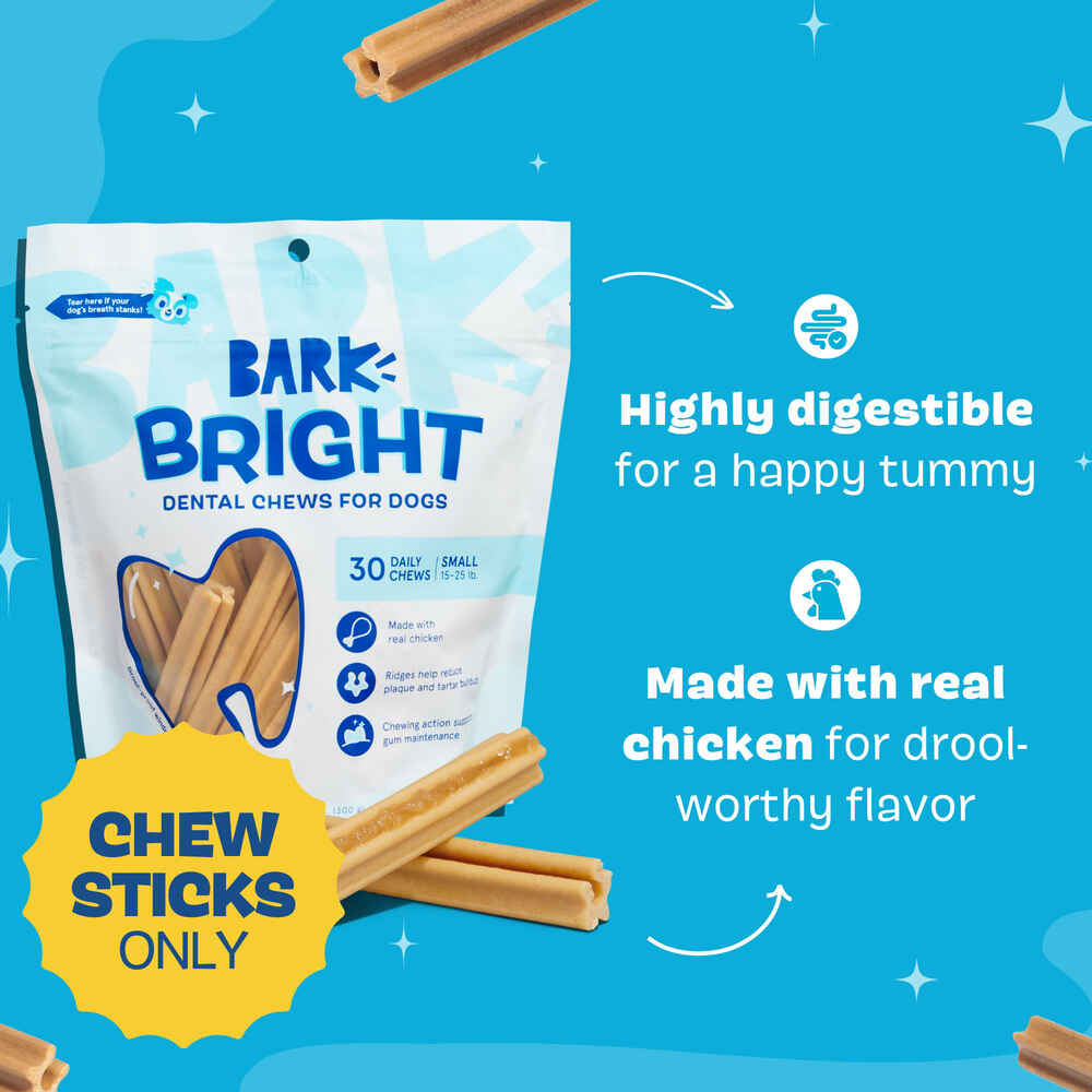 BARK Bright Original Dental Chew Sticks for Dogs