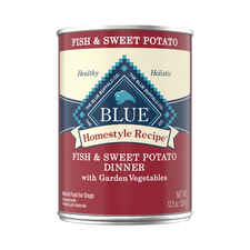 Blue Buffalo BLUE Homestyle Recipe Fish and Sweet Potato Dinner Wet Dog Food 12.5 oz Can - Case of 12-product-tile