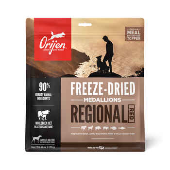 ORIJEN Regional Red Freeze-Dried Dog Food Medallions 6 oz Bag product detail number 1.0