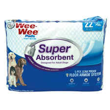 Four Paws Wee-Wee Super Absorbent Pads White 24" x 24" x 0.1"-product-tile