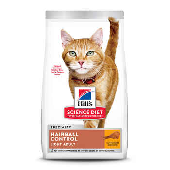 Hill's Science Diet Adult Light Hairball Control Chicken Recipe Dry Cat Food - 7 lb Bag product detail number 1.0