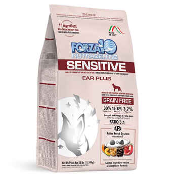 Forza10 Nutraceutic Sensitive Ear Plus Grain Free Dry Dog Food 25 lb Bag product detail number 1.0