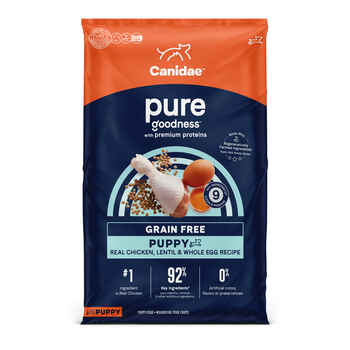 Canidae PURE Grain Free Puppy Chicken, Lentil & Whole Egg Recipe Dry Dog Food 22 lb Bag product detail number 1.0