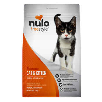 Nulo FreeStyle Grain-Free Turkey & Duck Dry Cat & Kitten Food 5 lb Bag product detail number 1.0