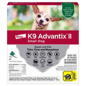 K9 Advantix II 2pk Green Dog 4-10 lbs product detail number 1.0