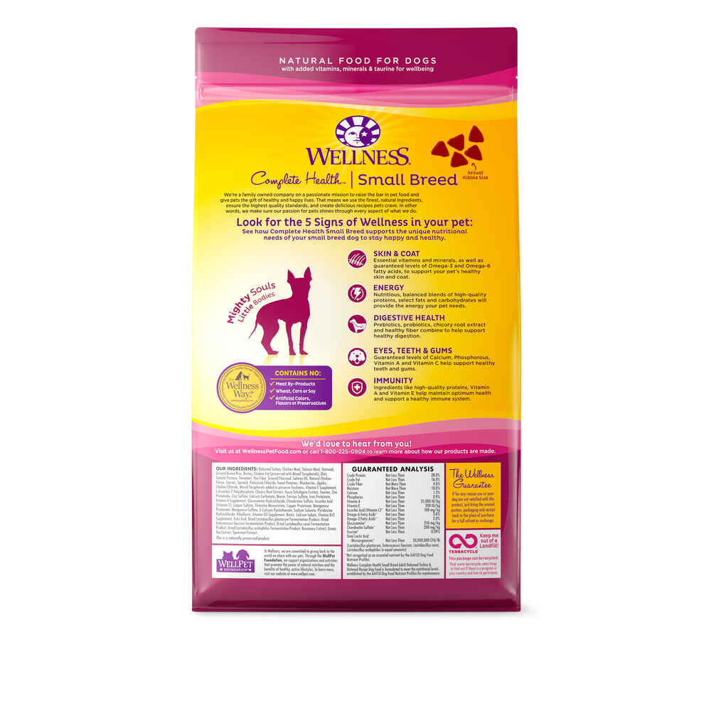 Wellness Complete Health Small Breed Adult Turkey & Oatmeal Recipe Dry Dog Food
